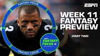 Week 11 Fantasy Preview WR Trust Tree  QB Questions  Fantasy Focus 🏈 [upl. by Mchenry884]