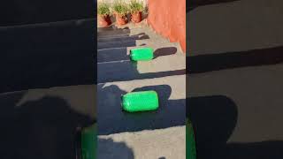 Green glass Bottles Crushing Crunchy and Soft things shorts asmrsounds satisfying [upl. by Ytnom895]