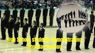 Japanese High School students demonstrating Shuudan Koudou the art of synchronized precision walk [upl. by Atiran]