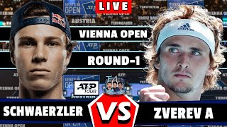 🔴LIVE ZVEREV A vs SCHWAERZLER • VIENNA 2024 berrettini fucsovicsm tennis Atp500 [upl. by Eenot74]