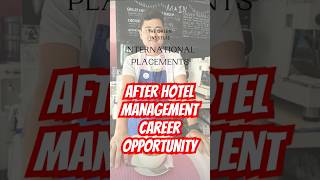 After Hotel Management Career  Career Opportunity career job [upl. by Maya]