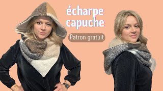 Tuto couture  coudre une écharpe avec capuche snood [upl. by Ulphi]