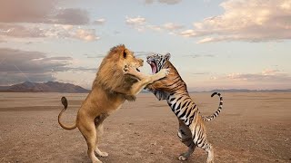 Lion Vs Tiger brutal fight [upl. by Goody]