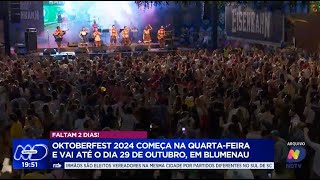 Oktoberfest 2024 contagem regressiva para a maior festa alemã do Brasil [upl. by Owens]