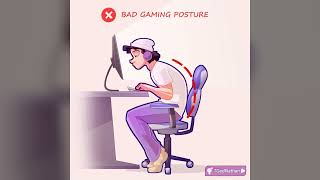 Good Gaming Posture TG animation [upl. by Icart417]