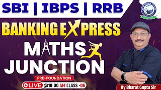 All Bank Exams  Maths  PREFOUNDATION  Maths Most Important Questions  By Bharat Gupta Sir [upl. by Lekkim]