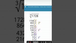 Raíces por descomposición factorial shorts matemática [upl. by Lathan328]