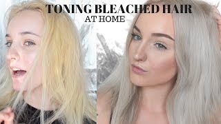 HOW TO TONE BLONDE HAIR AT HOME [upl. by Heall]