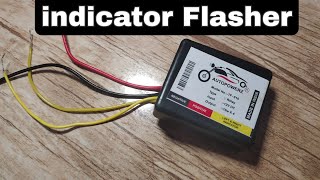 indicator Flasher for all bike and full installation guide  AutoPowerz 16 patterns [upl. by Linzer799]