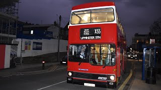 THRASH  London Transport MCW Metrobus MK1  M1 THX1 01S Ensignbus Running Day 2022 Route X55 [upl. by Sirod]