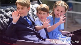 George Charlotte and Louis adorable act to make mum Kate Middleton happy [upl. by Mariellen93]