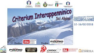 Criterium Interappenninico Cerreto Laghi 2018 Gigante allievi 2° manche [upl. by Gwen297]