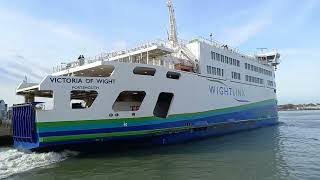 Isle of Wight Ferry  Wightlink  Victoria of Wight [upl. by Pepper795]