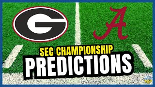 Georgia vs Alabama PREDICTIONS  2023 College Football Predictions  SEC Championship Game [upl. by Synn]