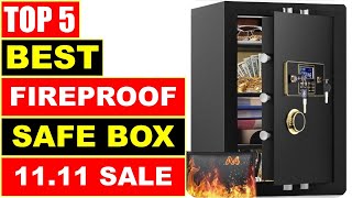 BEST Fireproof Safe Box In 2024  Top 5 Best Fireproof Safes [upl. by Illona]