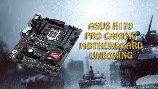 ASUS H170 PRO GAMING Motherboard Unboxing [upl. by Spense]