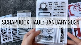 SCRAPBOOK HAUL January 2024 [upl. by Urbanus57]