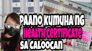 CALOOCAN CITYHALLHEALTH CERTIFICATE [upl. by Atinomar35]