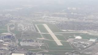 Toronto Downsview Airport viewed from above Bombardier Testing facility YZD [upl. by Sihtam]