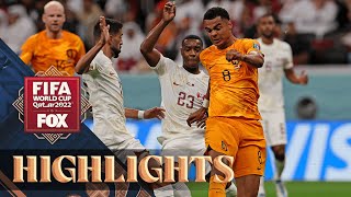 Netherlands vs Qatar Highlights  2022 FIFA World Cup [upl. by Seitz]