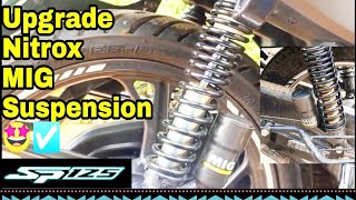 SP 125 BS6 Upgrade With Nitrox MIG Suspension Change  Nitrox very Smooth🤩  Shock Up  Shocker [upl. by Nonnelg]