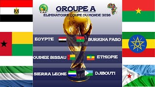 Éliminatoire mondial 2026 Zone AFRIQUE 3e journée GROUPE A Résultats des matchs et classement [upl. by Mischa496]