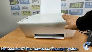 HP DeskJet 2710e How to do Printhead Cleaning Cycles and Improve Print Quality [upl. by Palua857]