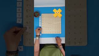 Einmaleinsbrett Teil I montessorimaterial multiplicationtrick montessori [upl. by Socrates475]