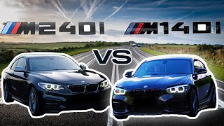 BMW M140I VS BMW 240I WHICH IS FASTEST IN A RACE STAGE 2 PLUS [upl. by Mollee53]