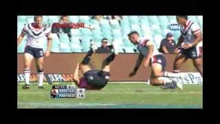 Jared WaereaHargreaves Big Hit on Danny Galea [upl. by Darbee]