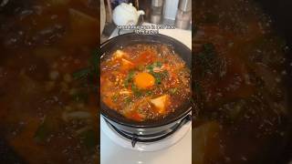 EASIEST KOREAN SOFT TOFU STEW 🍲 koreanfood easyrecipe cooking [upl. by Yzzik520]