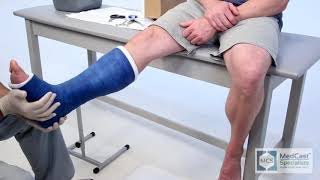 Short Leg Cast  Easy  With Cast Removal [upl. by Ez37]