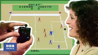 1980 HyperRealistic COMPUTER FOOTBALL  Tomorrows World  Retro Gaming  BBC Archive [upl. by Gaskill]