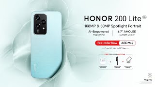 HONOR 200 Lite  AI Empowered [upl. by Wettam]