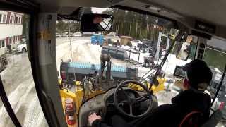 Volvo L90F  Testing YPV Ice Ripper Blade and Ice Ripper Bucket [upl. by Crim]