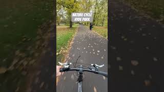 Cycling in Hyde Park London cycling hydepark london [upl. by Eicnahc]