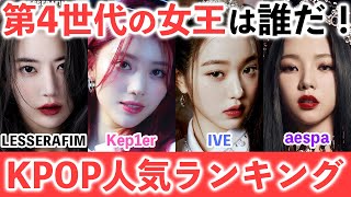 【第4世代】3つの成績で比較！KPOP第4世代ガールズグループ人気ランキングTOP7！ アルバム初動売上 音源成績 MV再生回数 [upl. by Tiffanie]