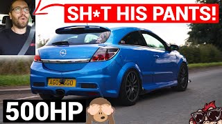 🐒 INSANE 500HP VAUXHALL ASTRA VXR TURBO REVIEW [upl. by Nosneb]