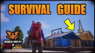 State Of Decay 2  SECRET LOOT LOCATIONS TOP BEST BASES Tips amp Tricks DRUCKER COUNTY MAP GUIDE [upl. by Attevroc986]