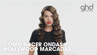 Cómo hacer ONDAS HOLLYWOOD  Tutorial  Rizador ghd thin [upl. by Wrightson679]