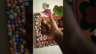 Thermocol balls photo frame ytshorts jaimatadi craftideas colourful song🎀🌸💐♥️🌹✨ [upl. by Zeidman]