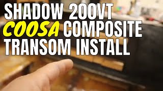 CLASSIC BASS BOAT RESTORATION  PART 2  COOSA TRANSOM INSTALL [upl. by Andreas]