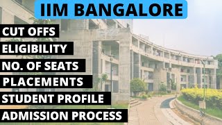 Everything about IIM Bangalore  Cutoff Eligibility Placements Student profile Admission Process [upl. by Ynnij]