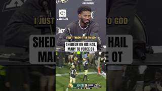 Shedeur Sanders breaks down his TD throw to force OT vs Baylor 🗣️ via BuffsTV [upl. by Hertzfeld]