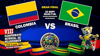 COLOMBIA VS BRASIL partido completo FINAL MUNDIAL BUCARAMANGA 2024 [upl. by Aicened84]