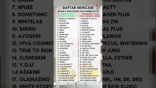 Daftar skincare BPOM amp Non BPOMskincare tipsmemilihskincare bpom shorts skincareaman [upl. by Magdau]