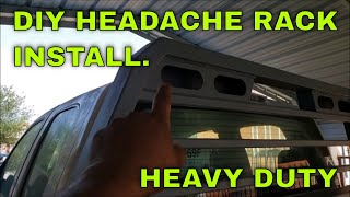 Part 9 DIY HEADACHE RACK INSTALLATION ON MY 3500 FLATBED  CUSTOM HEADACHE RACK BUILD HEADACHE RACK [upl. by Eenttirb]