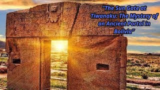 The Sun Gate of ¡TIWANAKU The Mystery of an Ancient Portal in BOLIVIA [upl. by Yblek]