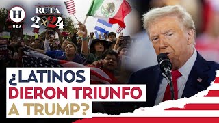 Pese a discurso antiinmigrante latinos dieron el triunfo a Donald Trump revela sondeo [upl. by Dloraj]