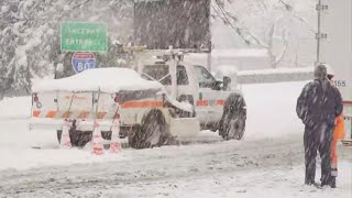 Northern California Storm I80 reopens low snow snow levels and road conditions in high country [upl. by Akieluz]